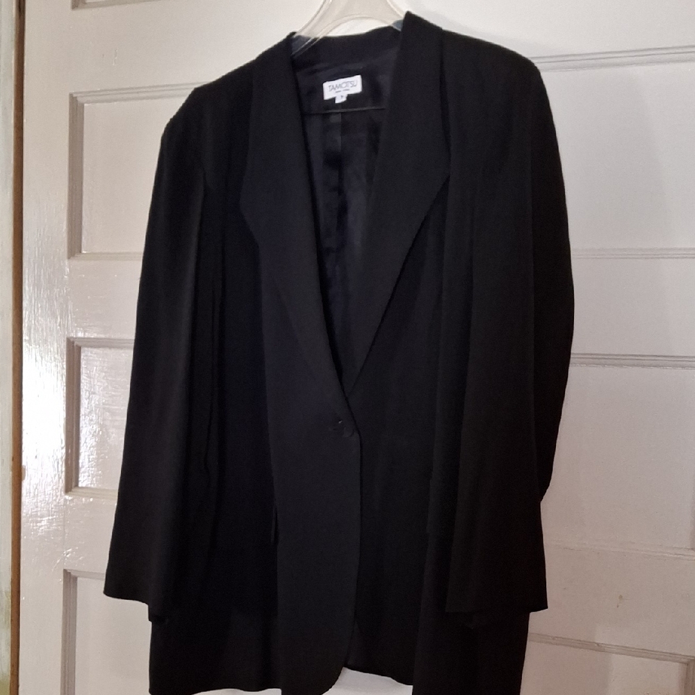 Classic Black Blazer by Tamotsu